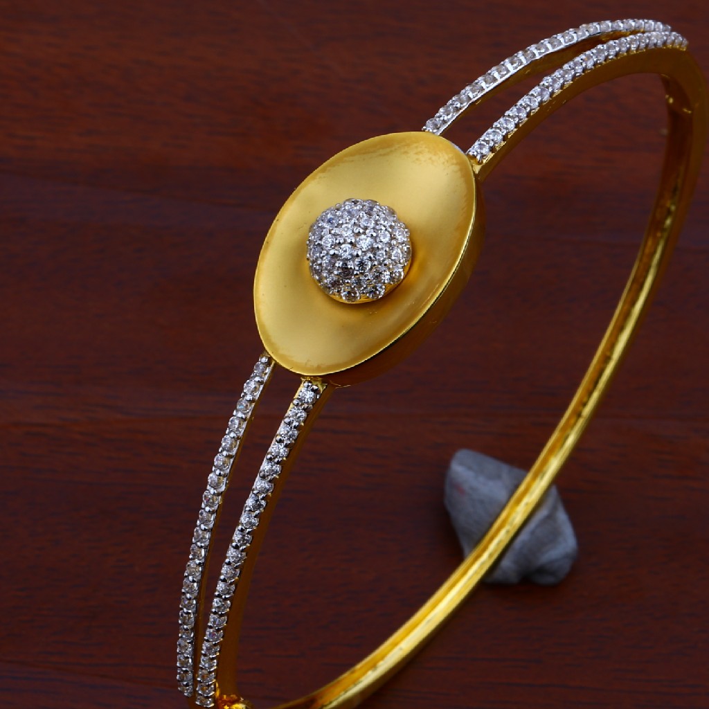 Ladies Gold Cz 18K Bracelet-LKB46 - Image 2