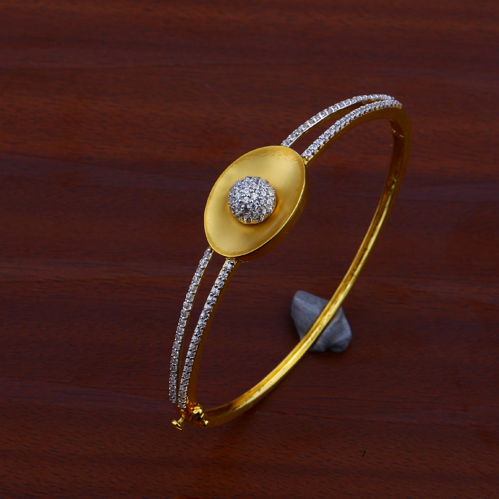 Ladies Gold Cz 18K Bracelet-LKB46