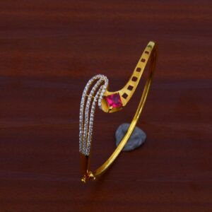 18K Gold Ladies Kada Bracelet-LKB43