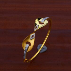 18K Gold Ladies Kada Bracelet-LKB41