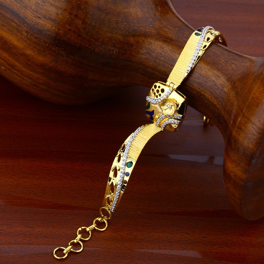Ladies Gold Kada Bracelet-LKB33