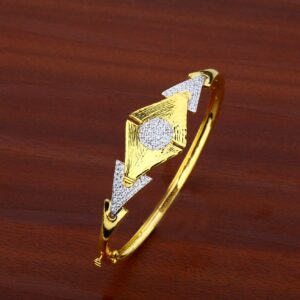 Ladies 18K Gold Cz Kada-LKB08