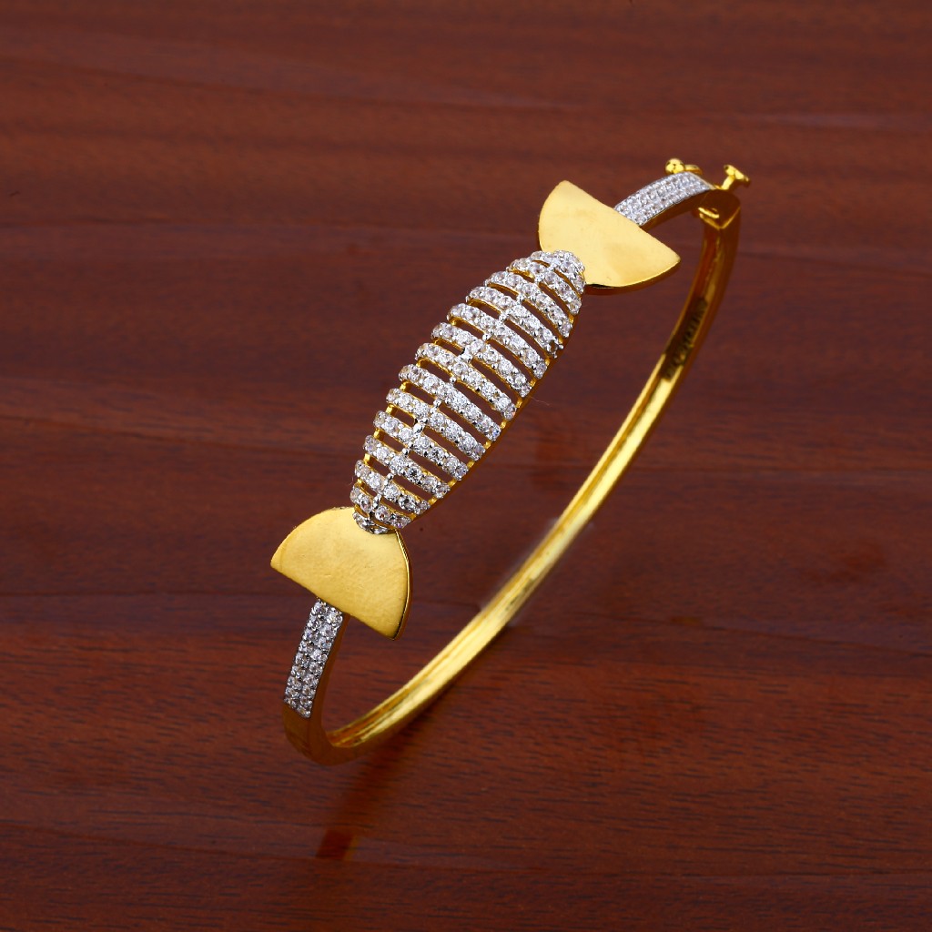 Cz Gold Ladies Kada-LKB06