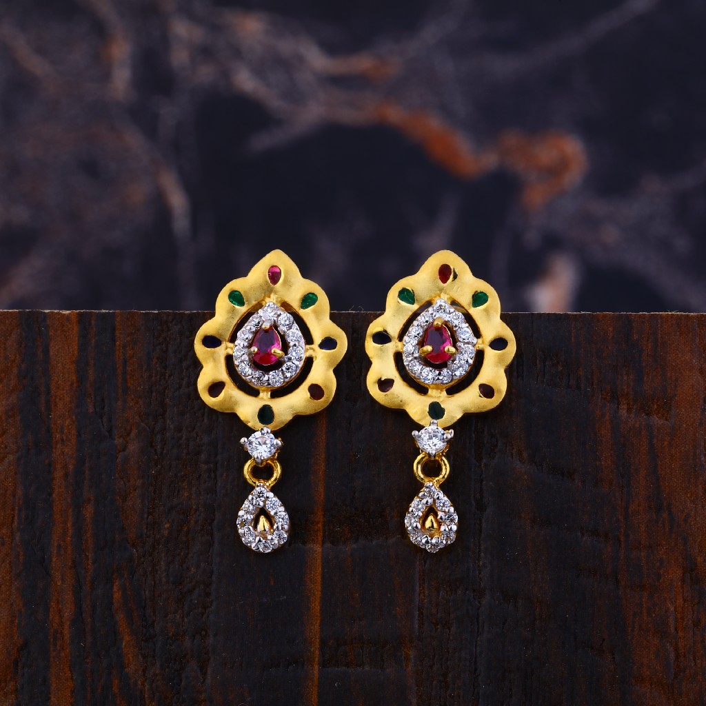 Ladies Gold Earrings-LFE132