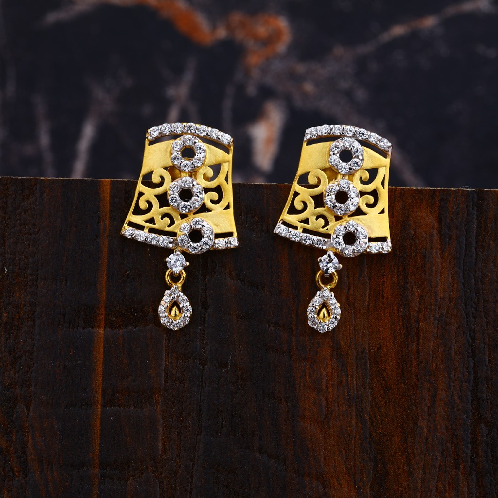 Ladies Gold Earrings-LFE98