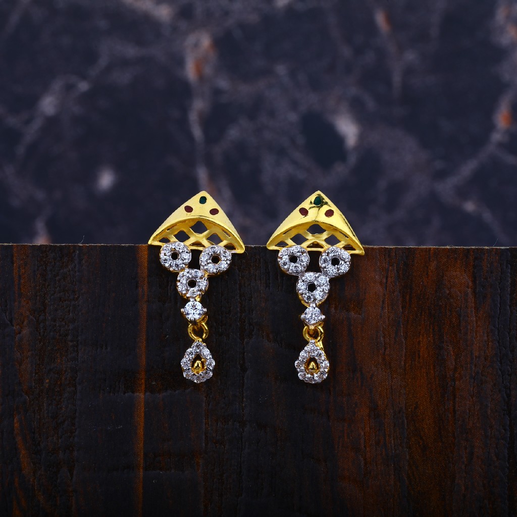 Ladies 916 Gold Earrings-LFE68
