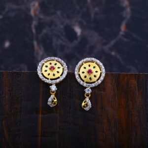 Ladies Gold Earrings-LFE43