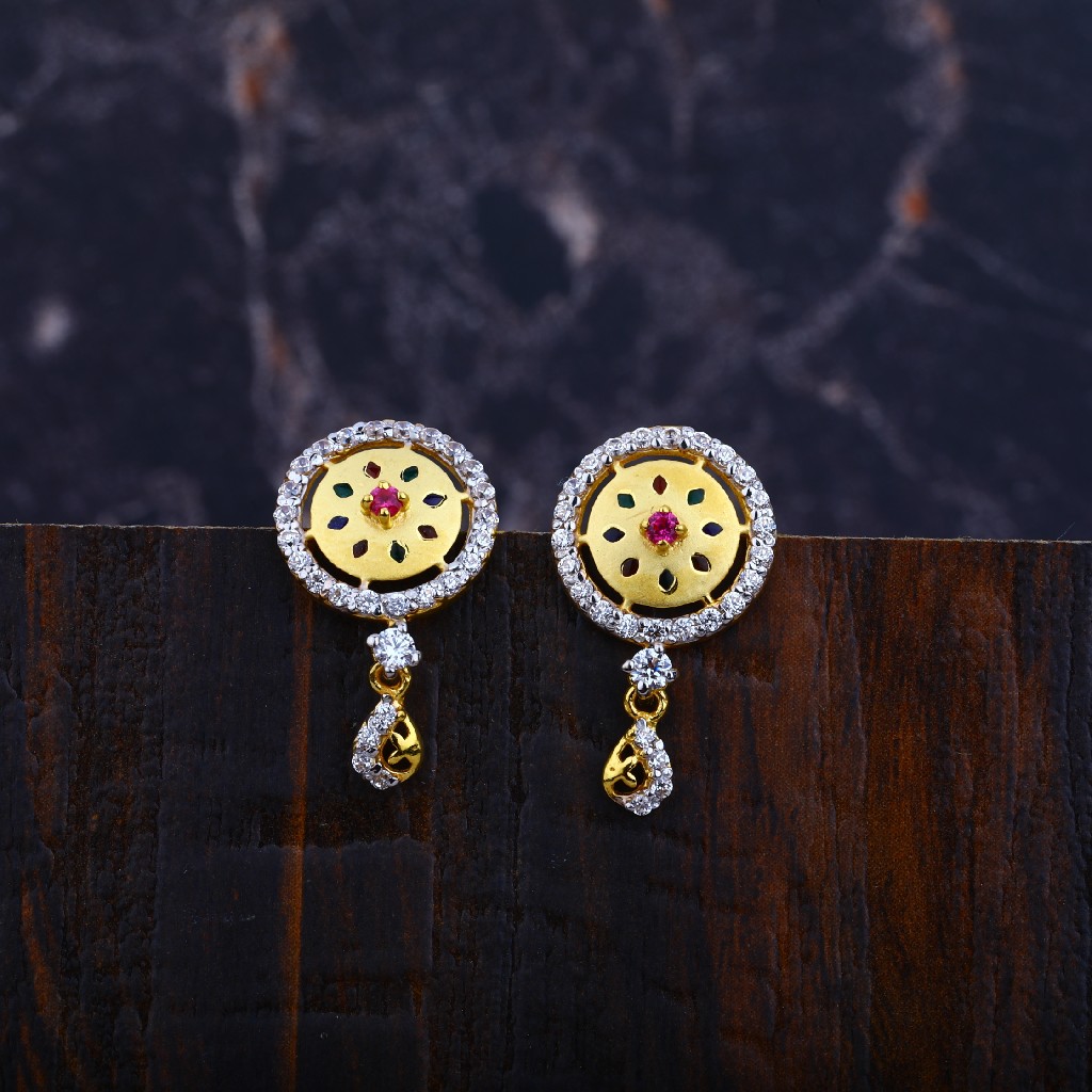 Ladies Gold Earrings-LFE43