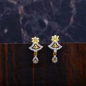 Ladies Gold 22K Earrings-LFE38