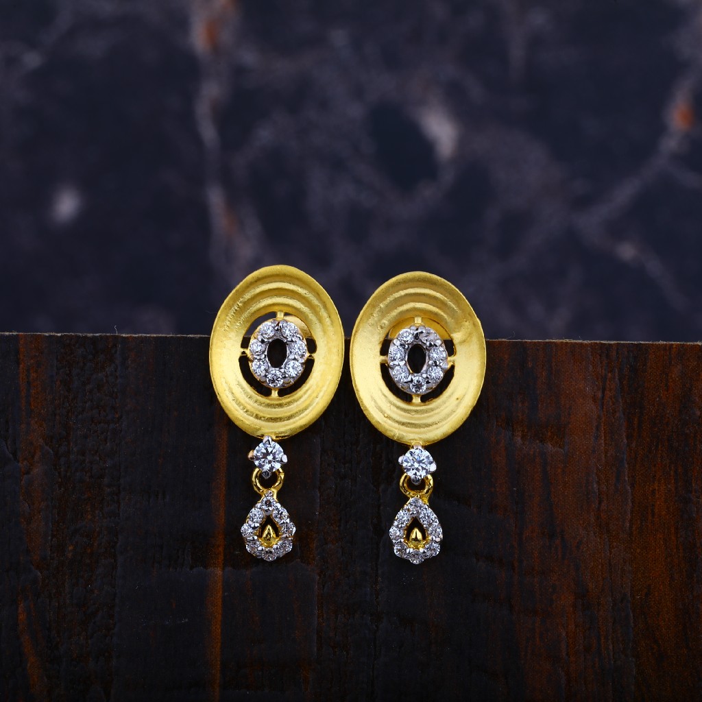 Ladies Fancy Gold Earrings-LFE29