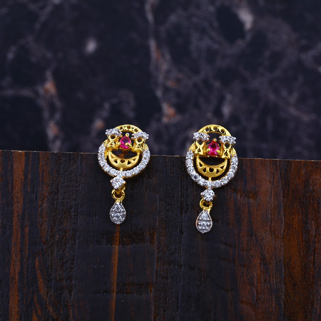 Ladies 916 Gold Earrings-LFE03