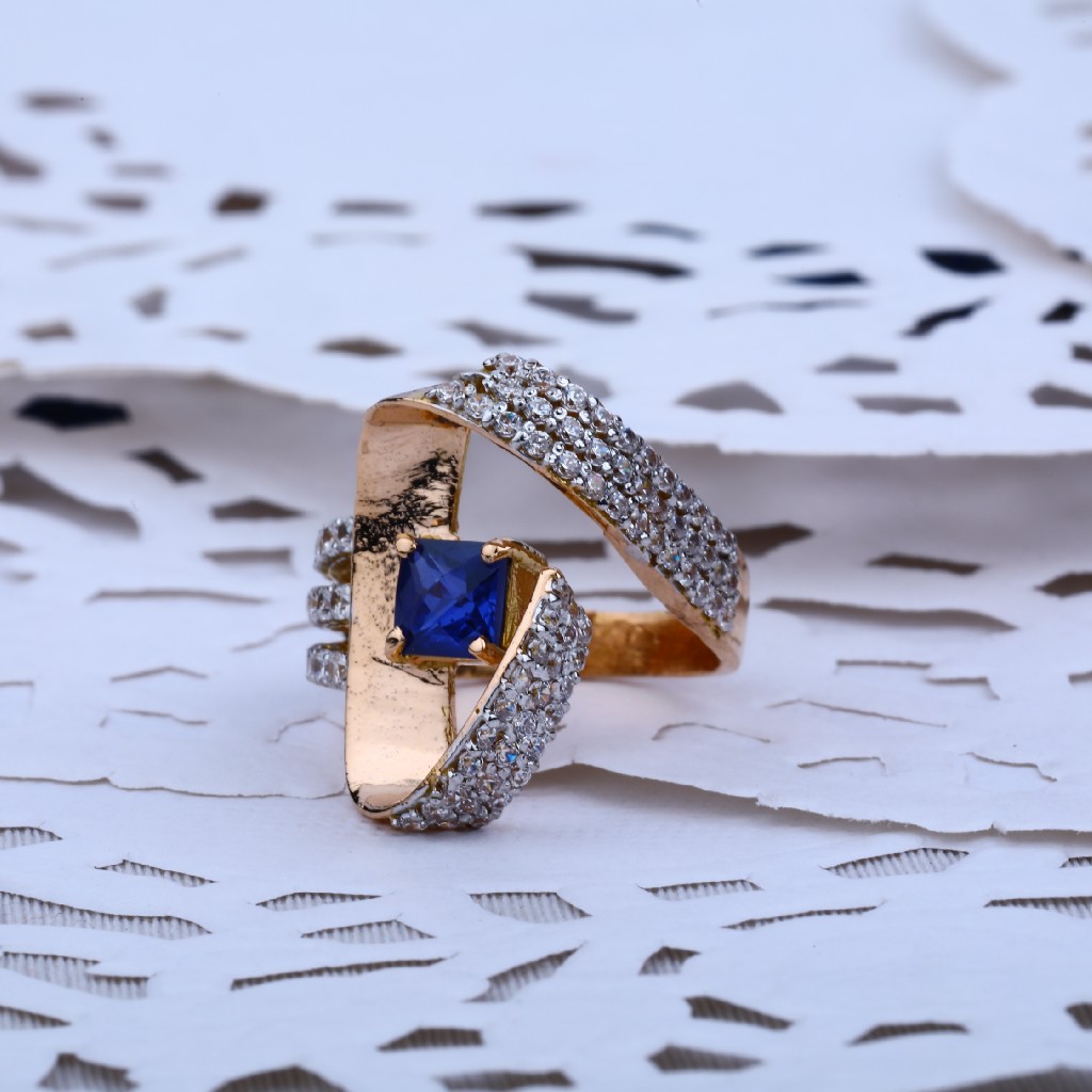 Ladies Rose Gold Casting 18K Ring-RLR49