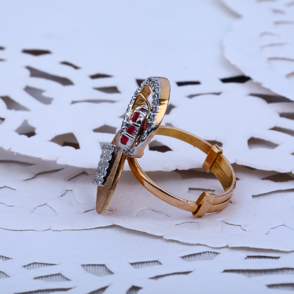 Ladies Rose Gold Fancy Ring-RLR43 - Image 2
