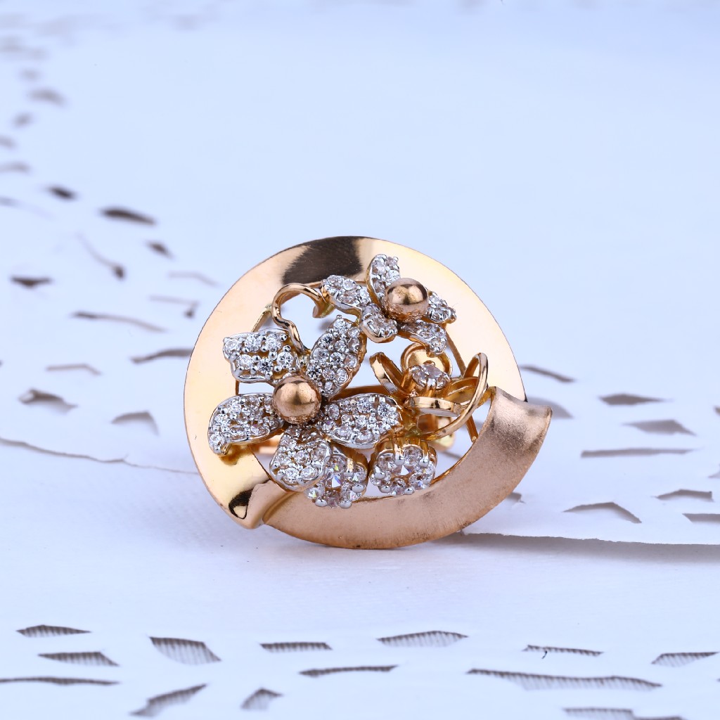 Rose Gold Ladies Ring-RLR42 - Image 2
