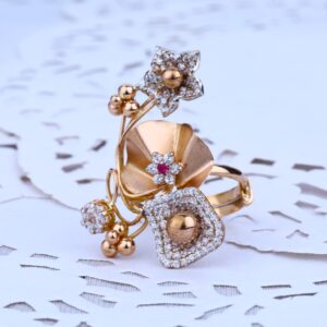 Ladies Rose Gold Ring-RLR33