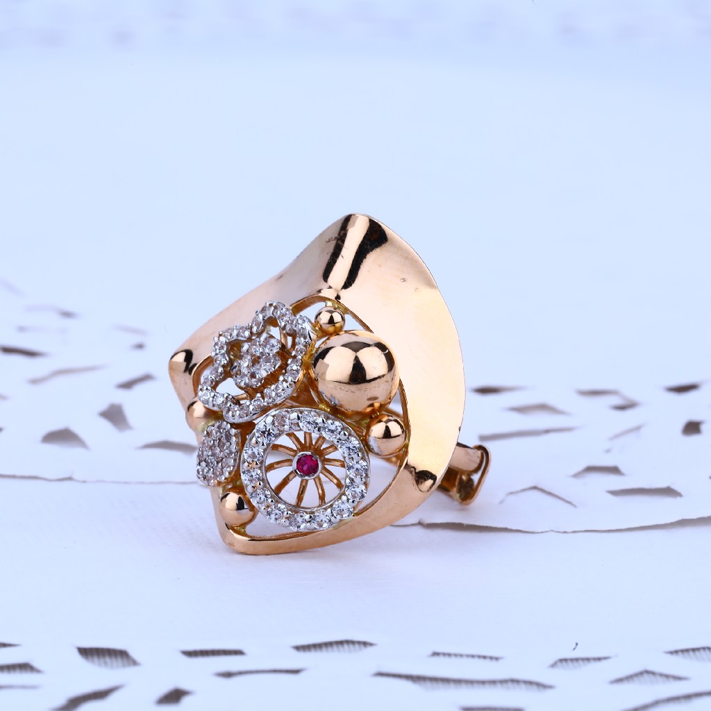Rose Gold Designer Ladies Ring-RLR24