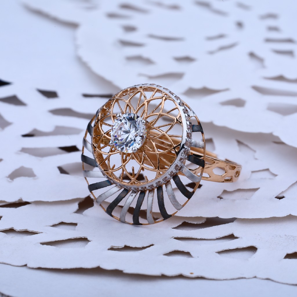 Ladies Rose Gold Designer Ring-RLR20