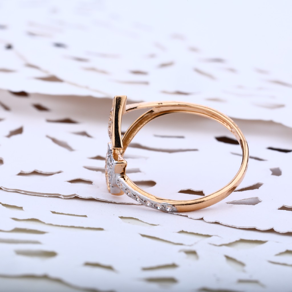 Ladies Rose Gold Fancy Ring-RLR09 - Image 3