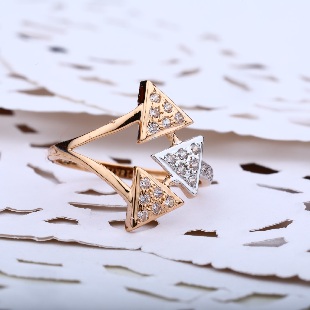Ladies Rose Gold Fancy Ring-RLR09 - Image 2