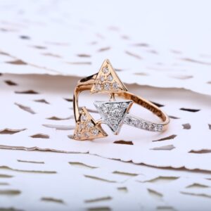 Ladies Rose Gold Fancy Ring-RLR09