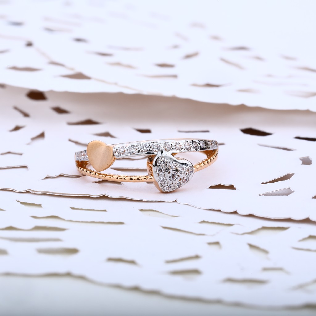 18K Rose Gold Ladies Ring-RLR06 - Image 2