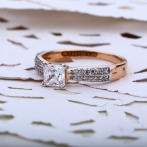 Ladies 18K Rose Gold Ring-RLR05