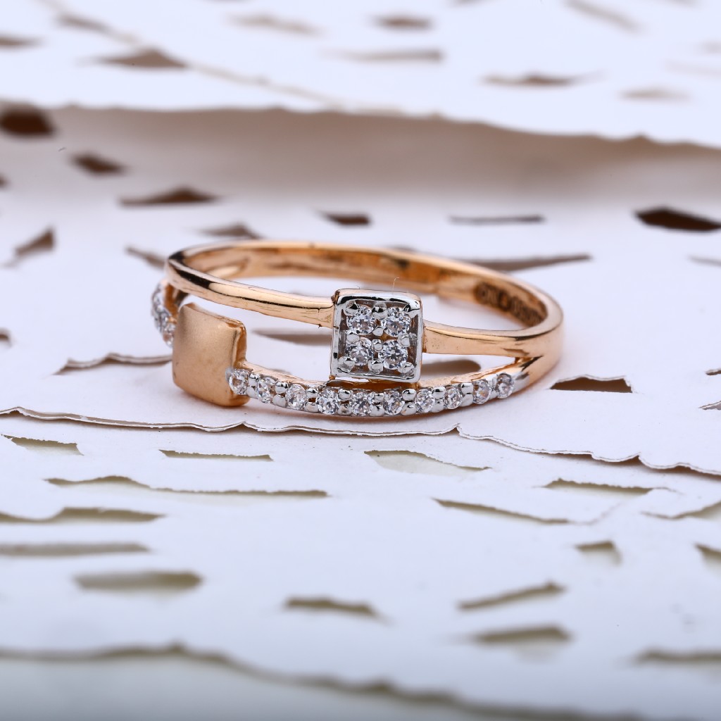 Rose Gold 18K Ladies Ring-RLR04