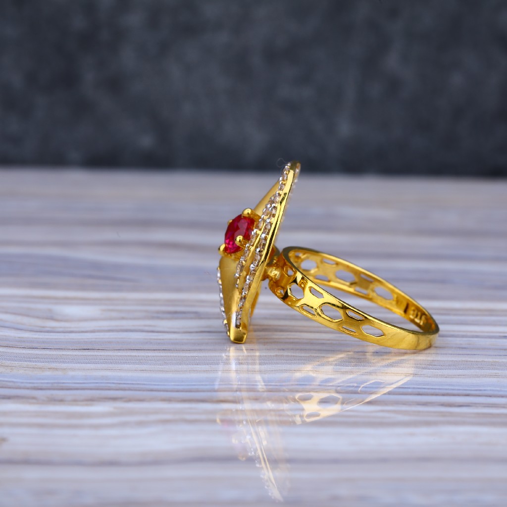Ladies Gold Ring-LLR46 - Image 3