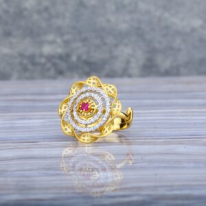 22K Adjustable Gold Ladies Ring-LLR34