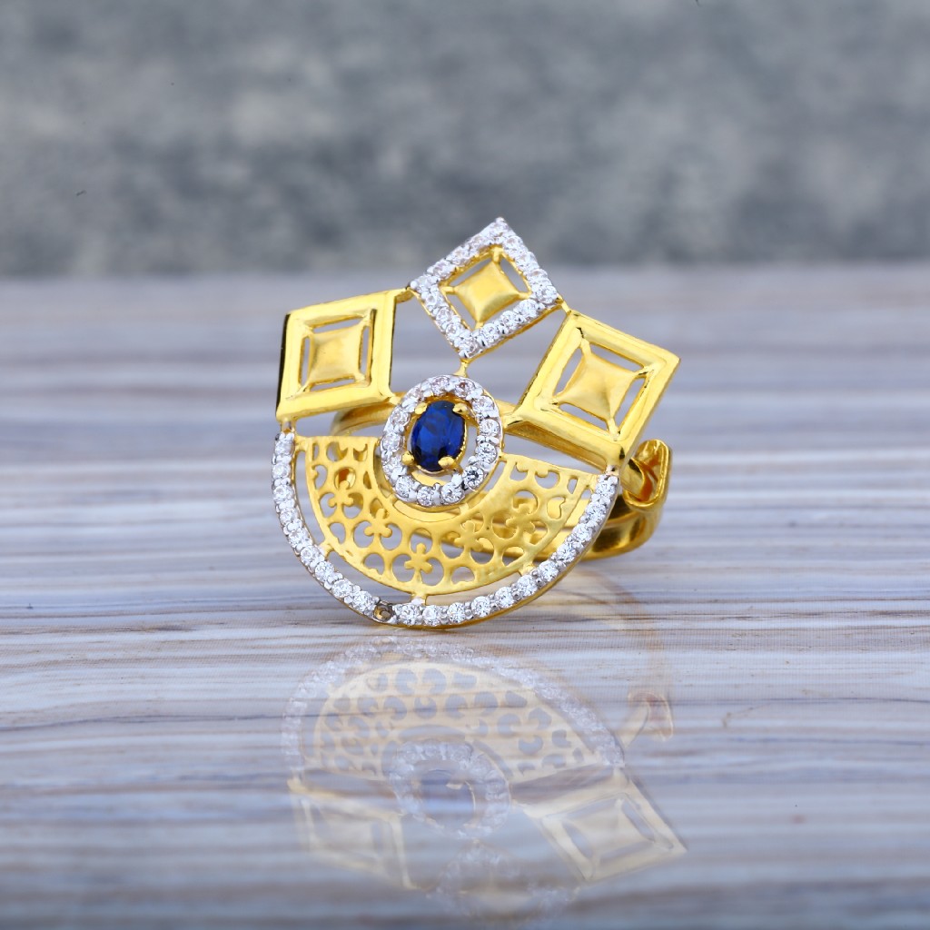 22K Adjustable Gold Ladies Ring-LLR24