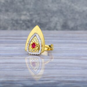 Ladies Adjustable Casting 916 Gold Ring-LLR20