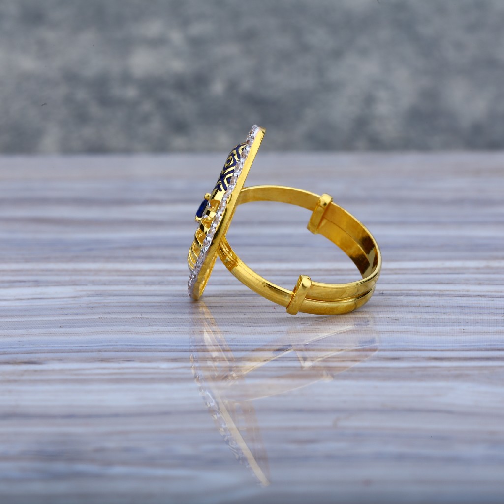 Ladies Adjustable Gold Ring-LLR14 - Image 3
