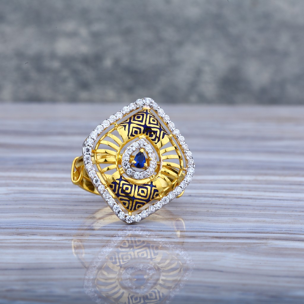 Ladies Adjustable Gold Ring-LLR14 - Image 2