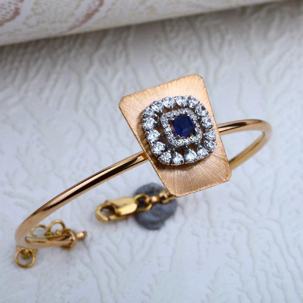 Rose Gold Cz Diamond Ladies Bracelet-RLKB63