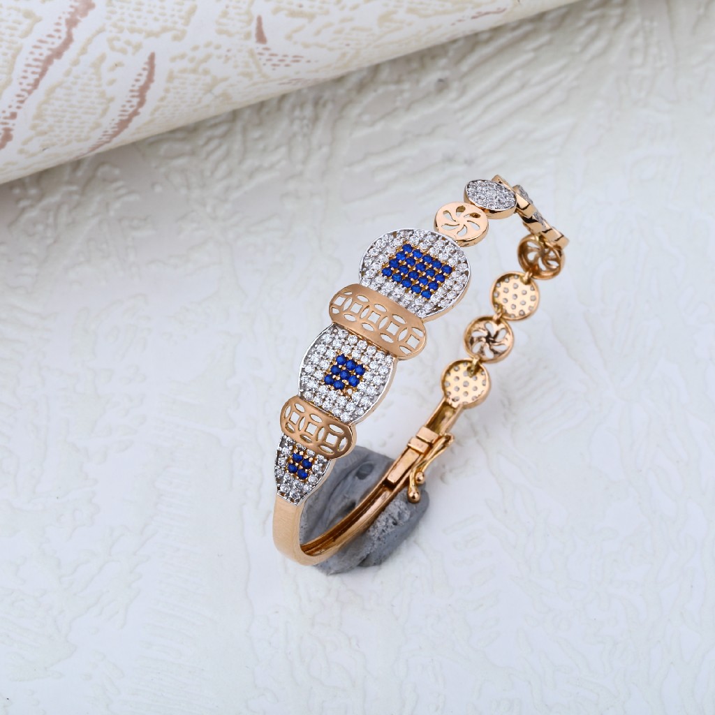 Ladies 18K Rose Gold Designer Kada-RLKB60