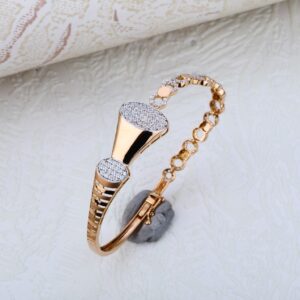 Ladies Rose Gold Fancy Kada-RLKB59