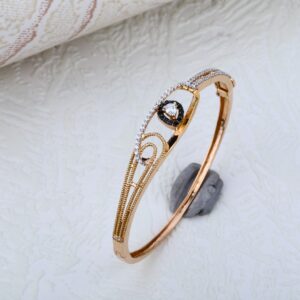 Ladies 18K Rose Gold Delicate Bracelet-RLKB58
