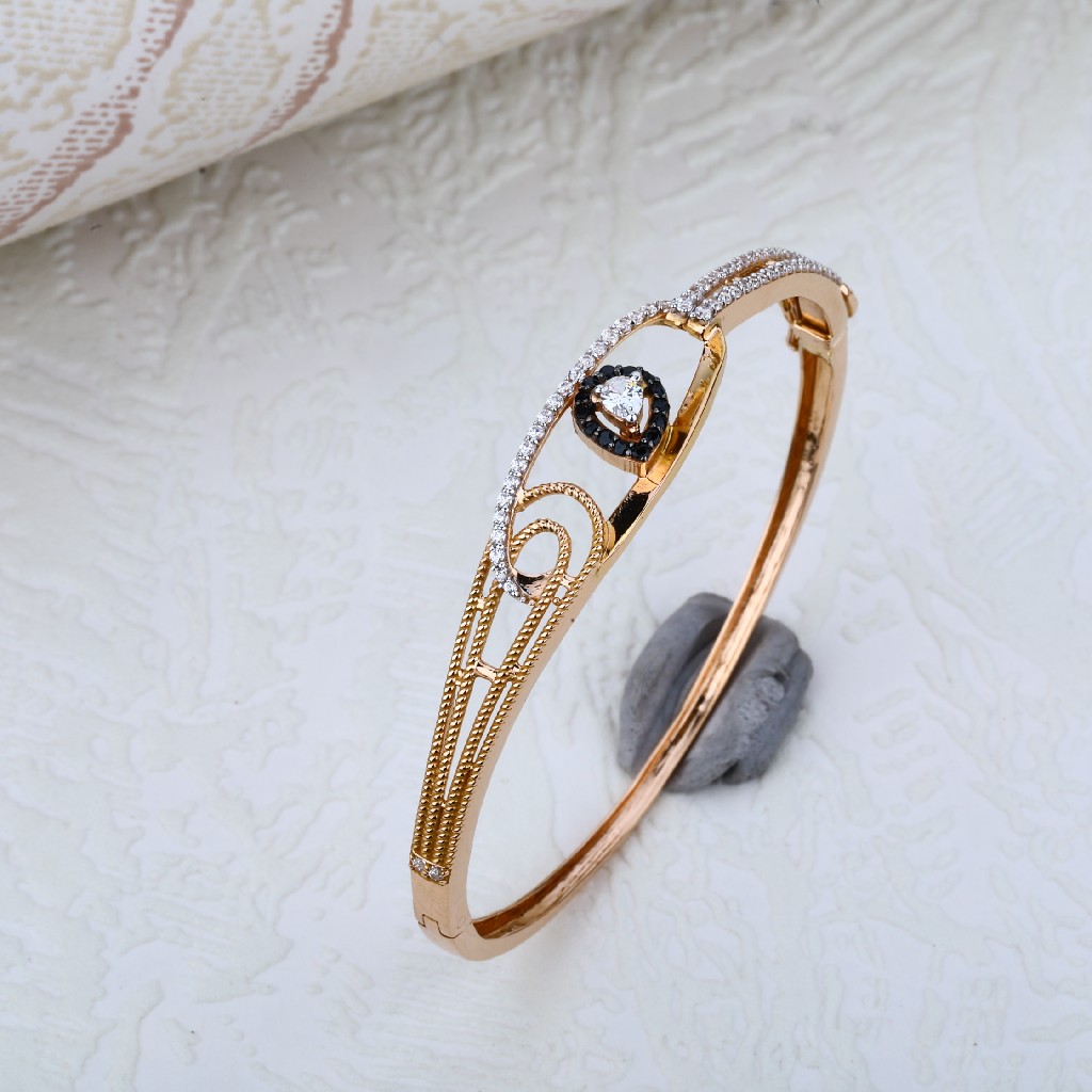 Ladies 18K Rose Gold Delicate Bracelet-RLKB58