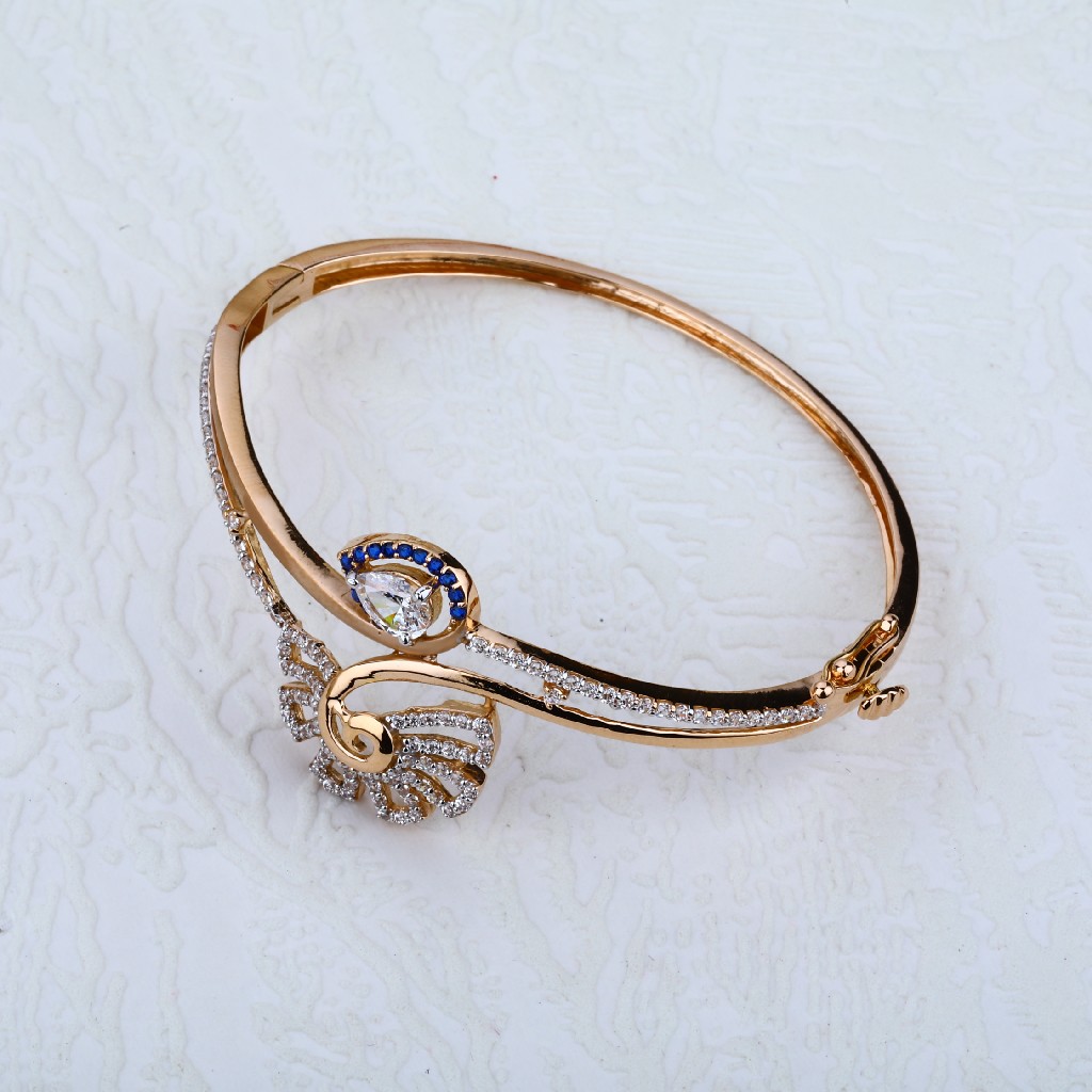 Ladies Rose Gold Kada-RLKB50 - Image 3