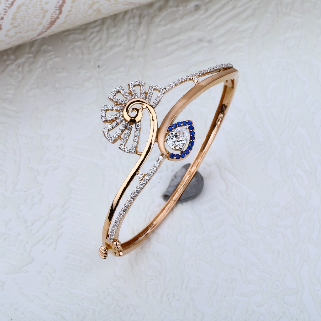 Ladies Rose Gold Kada-RLKB50