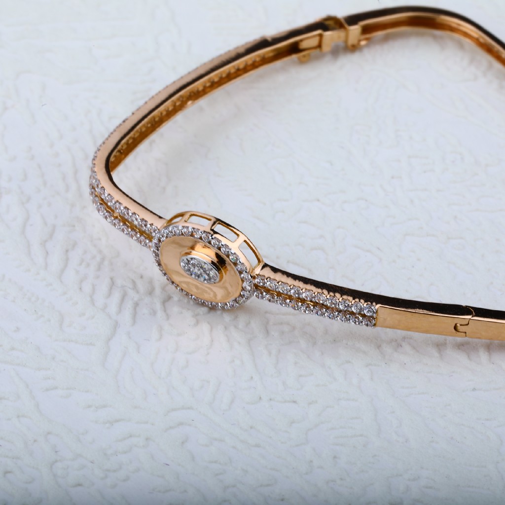 Rose Gold Designer Ladies Kada Bracelet-RLKB48 - Image 3