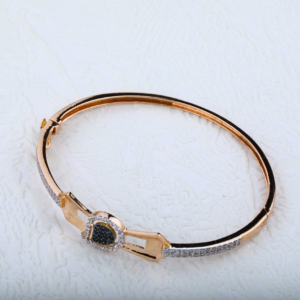 18K Rose Gold Cz Ladies Kada-RLKB36 - Image 2