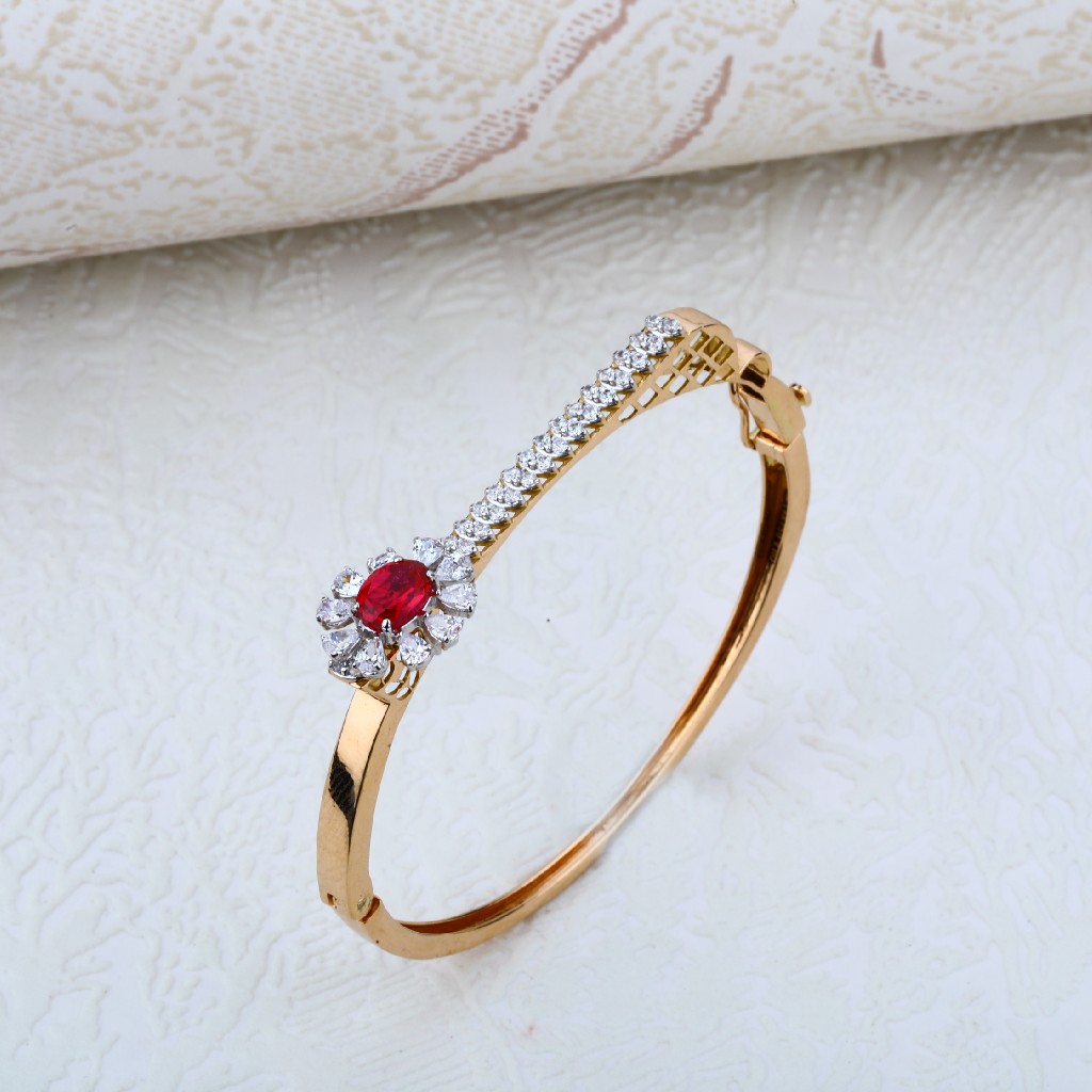 Rose Gold Ladies 18K Kada-RLKB19