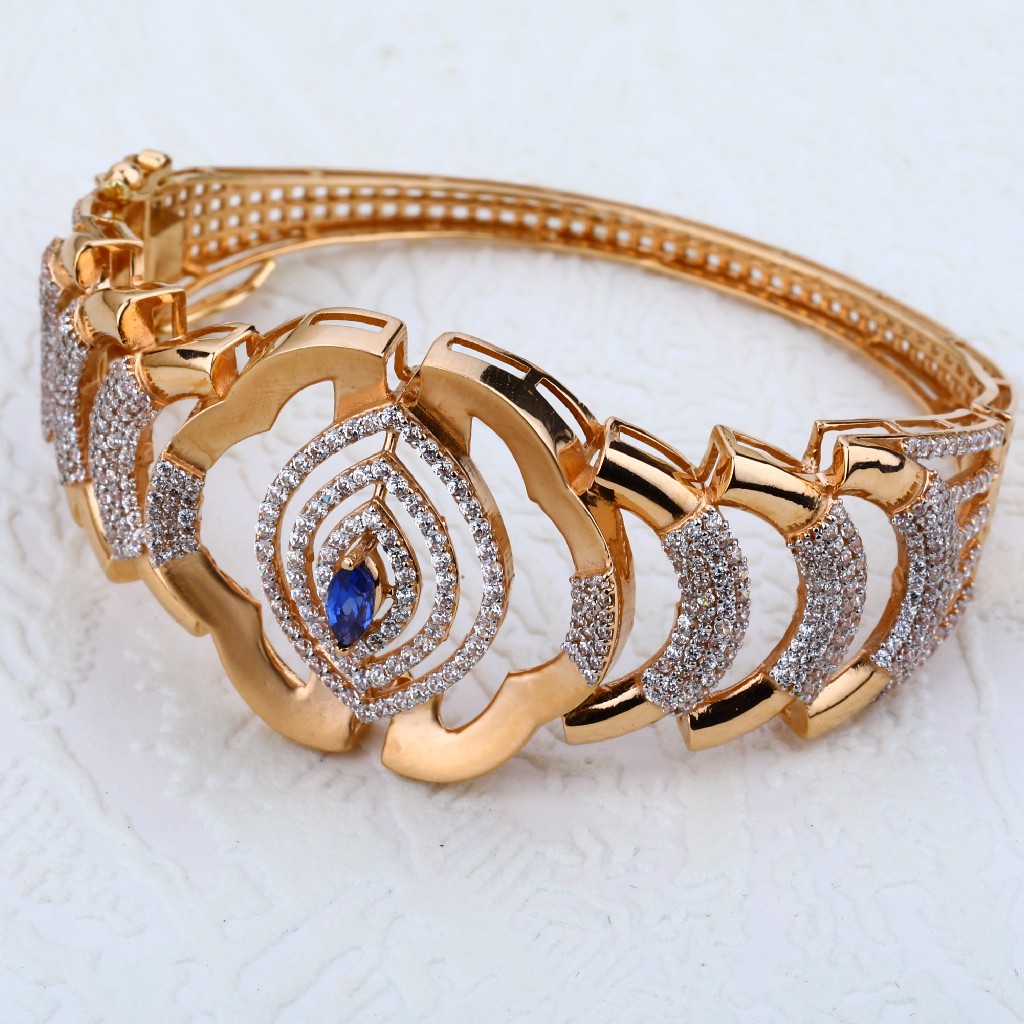 Rose Gold Ladies 18K Designer Kada-RLKB12 - Image 2