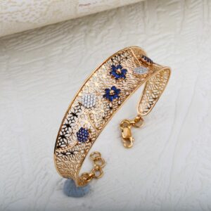 Rose Gold 18K Ladies Kada Bracelet-RLKB10