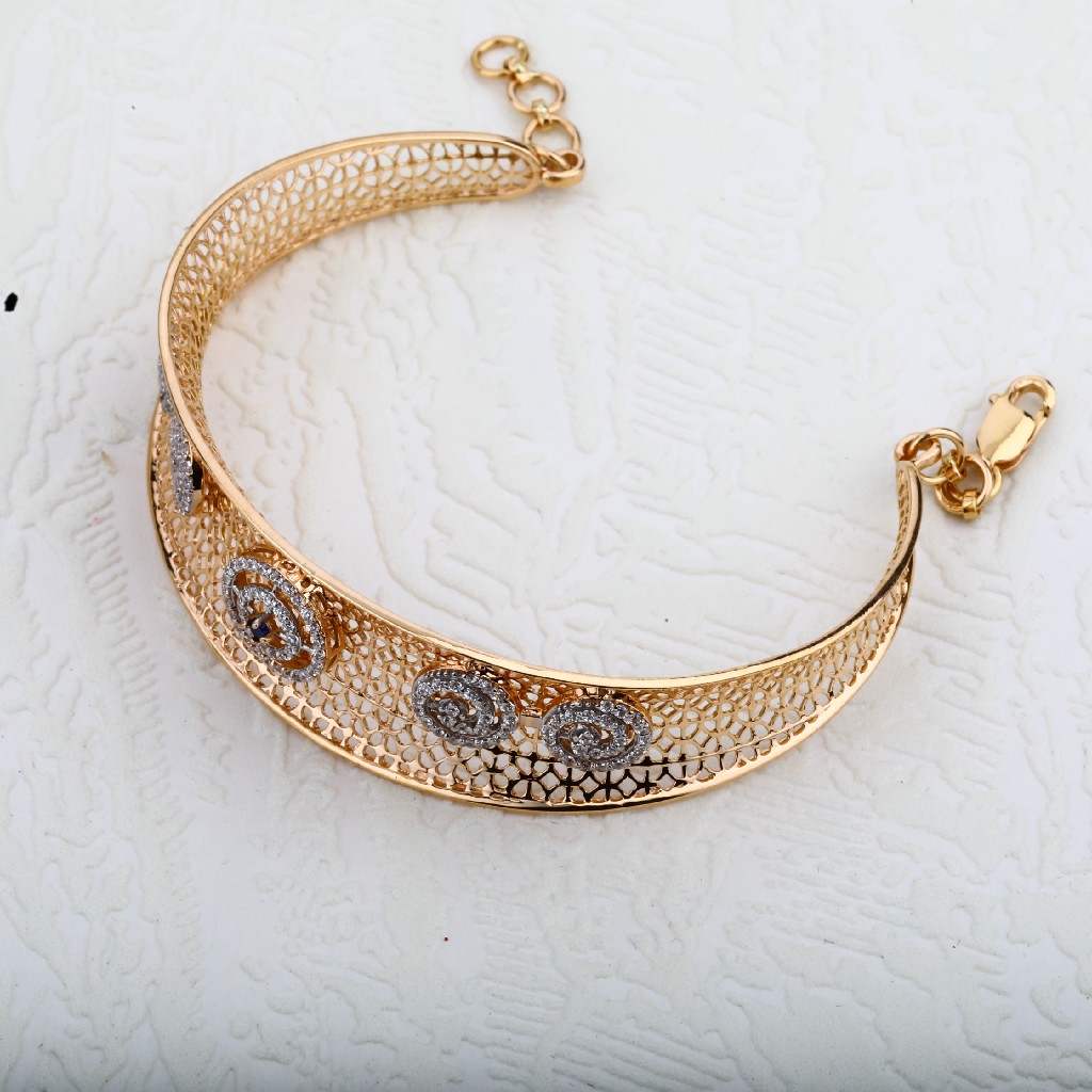 Ladies Rose Gold 18K Kada-RLKB04 - Image 2