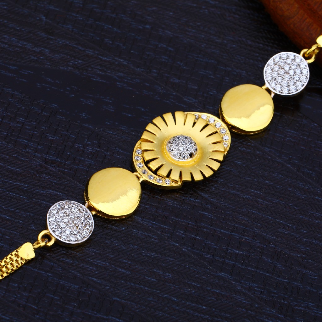 Ladies Cz Gold Bracelet-LB193 - Image 2