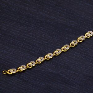 Ladies 916 Gold Cz Bracelet-LB190