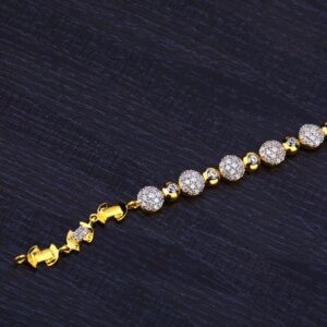 22K Gold Ladies Fancy Bracelet-LB187