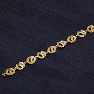 Ladies Gold 916 Fancy Bracelet-LB181